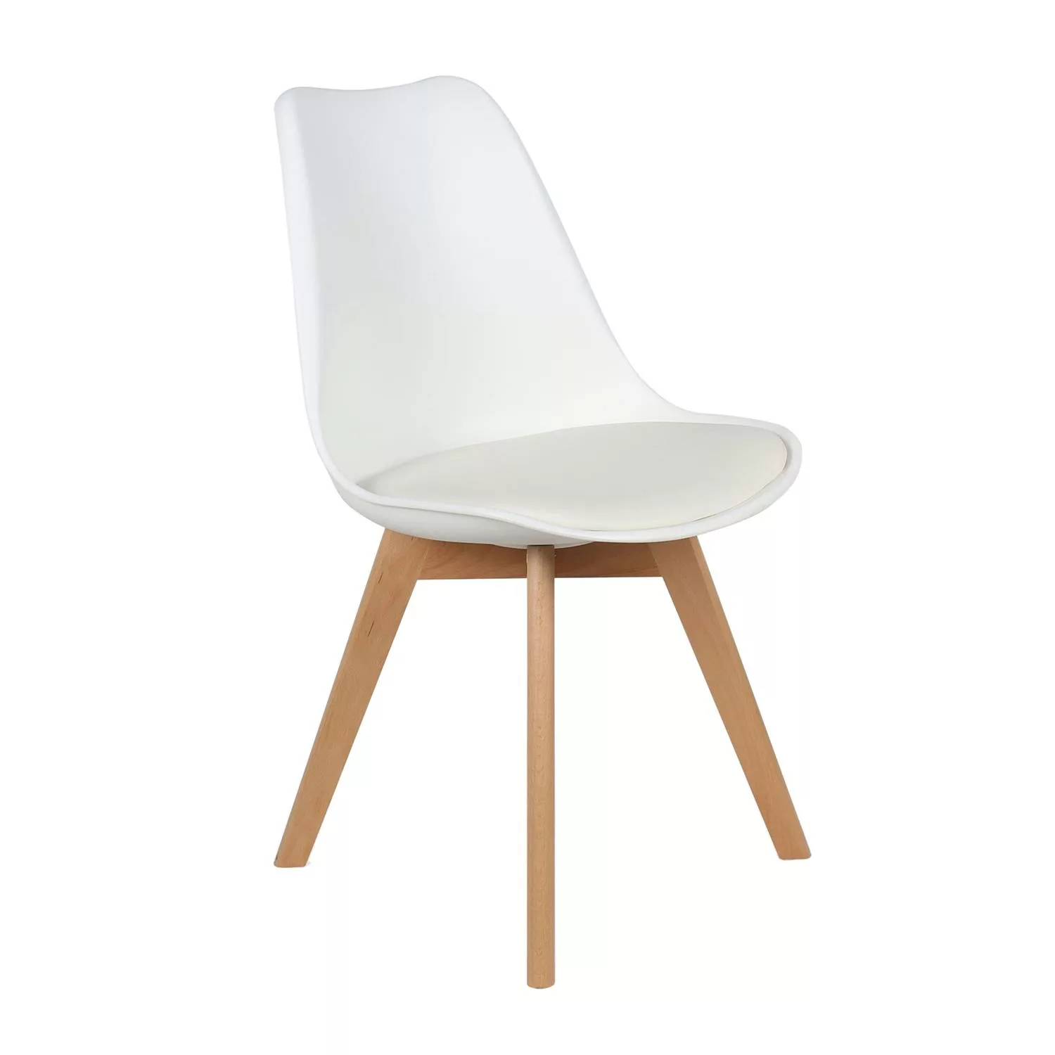 Chaise scandinave blanche