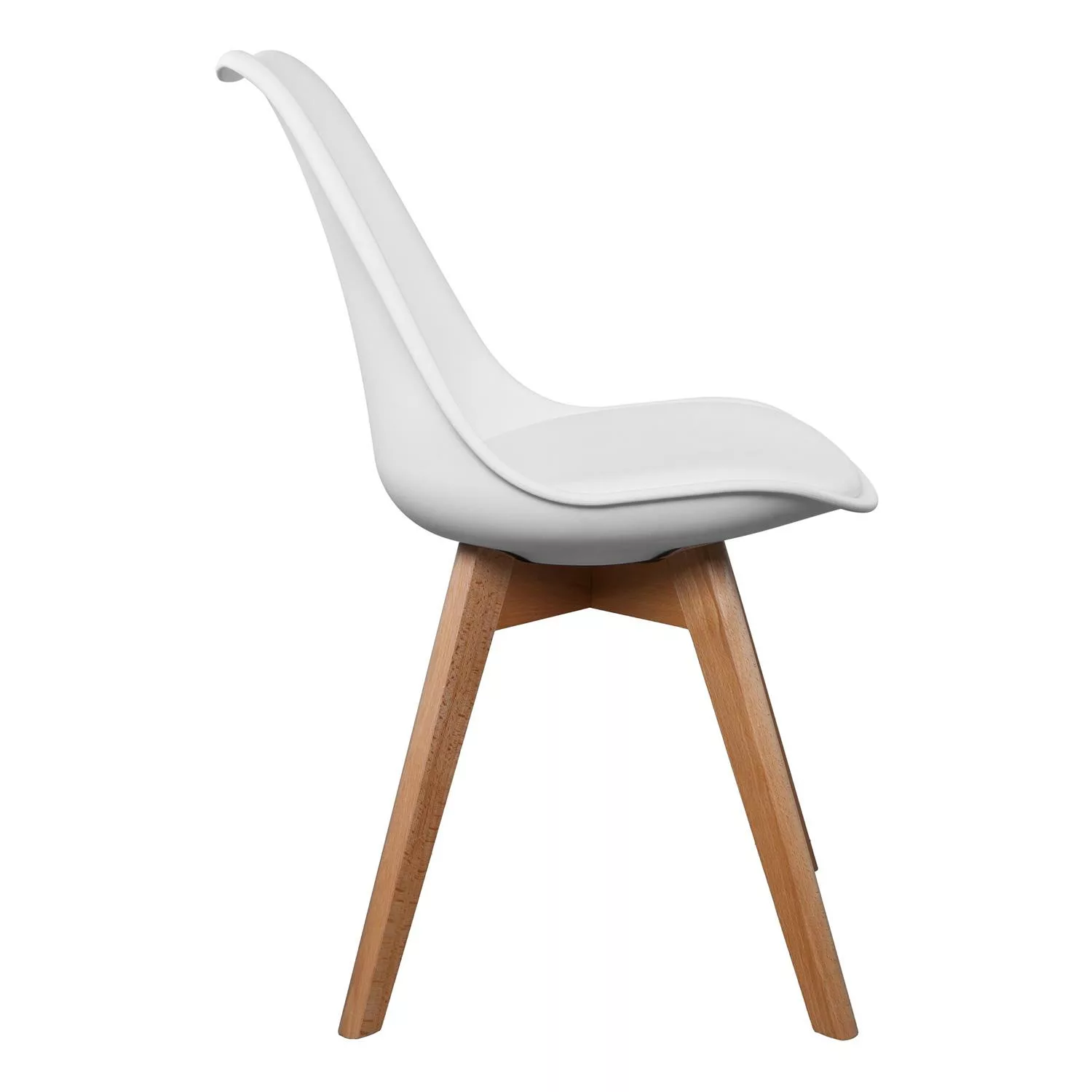 Chaise scandinave blanche – Image 2