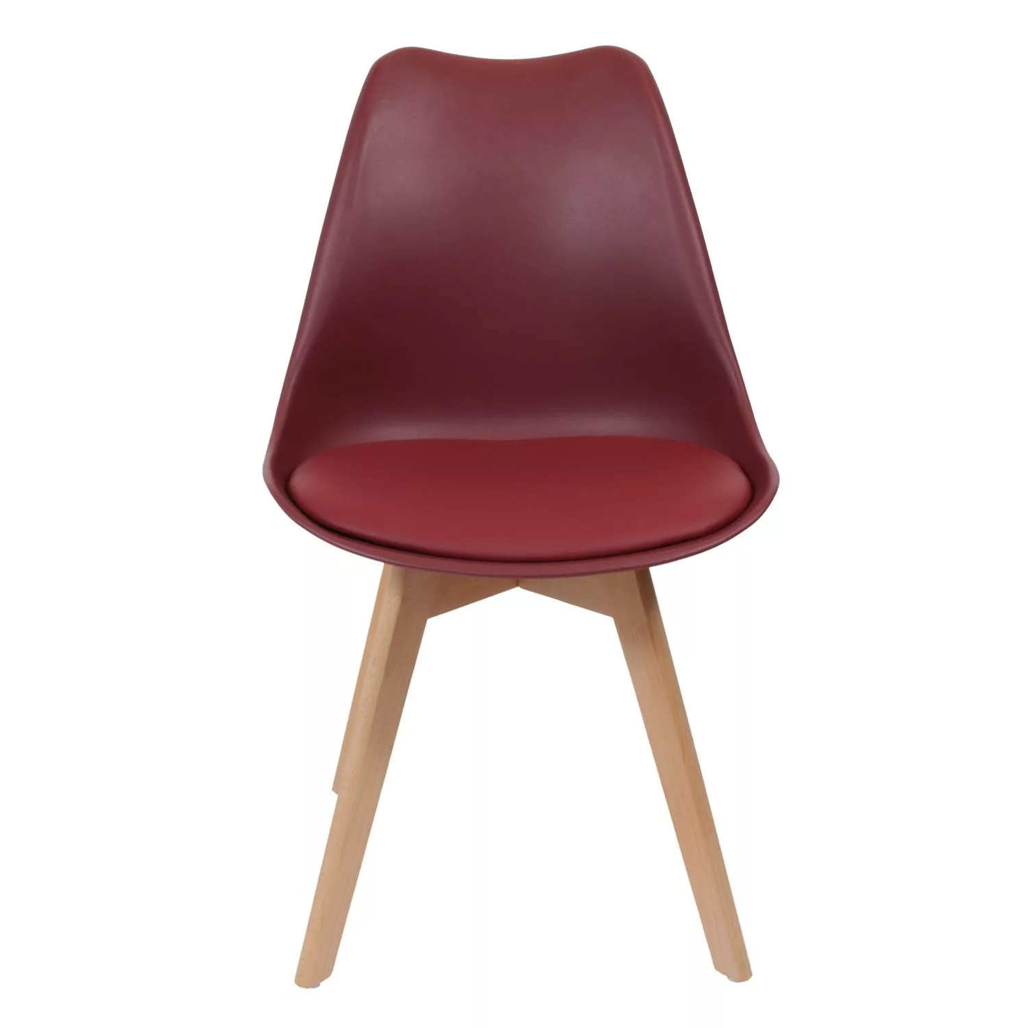 Chaise scandinave Bordeaux – Image 5