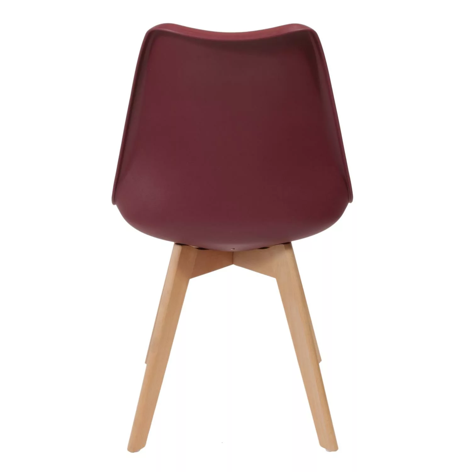 Chaise scandinave Bordeaux – Image 2