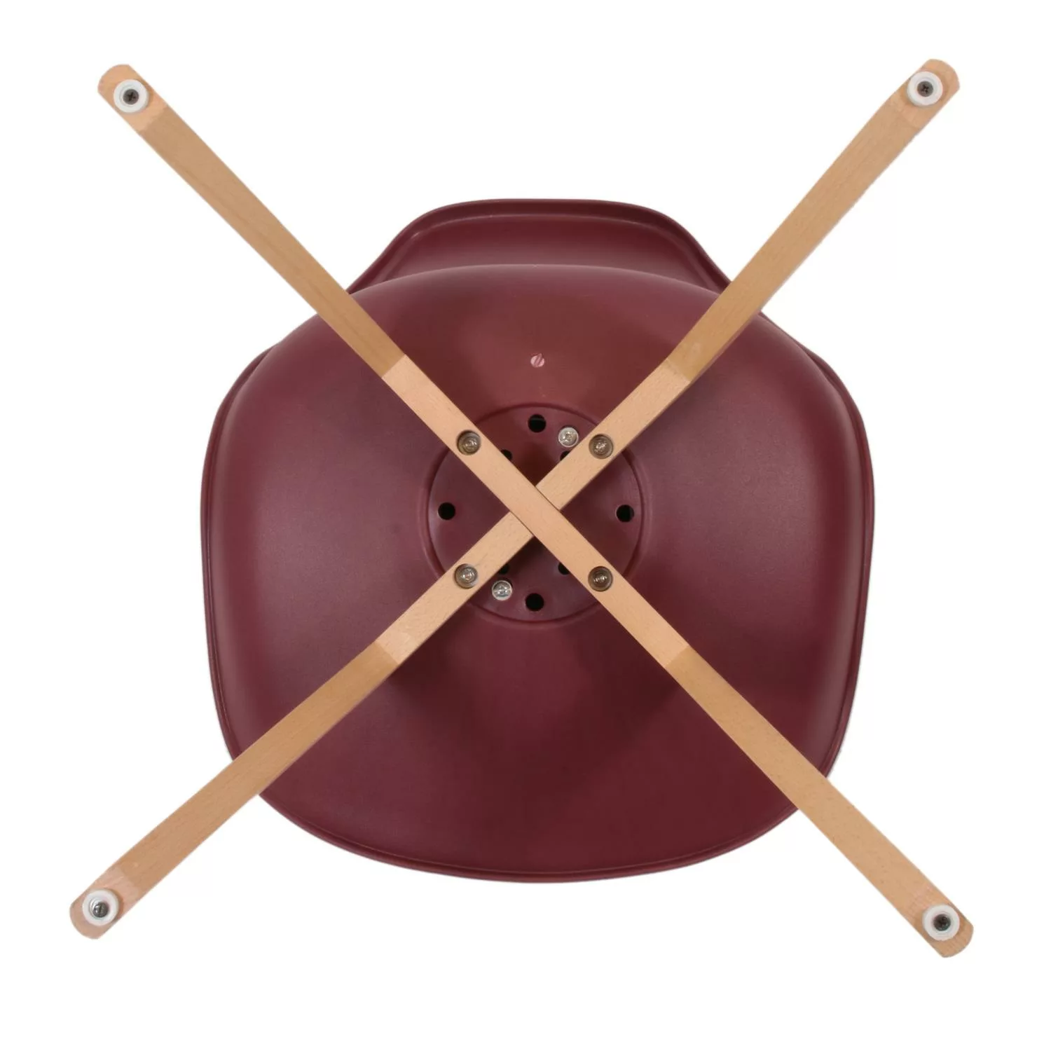 Chaise scandinave Bordeaux – Image 4