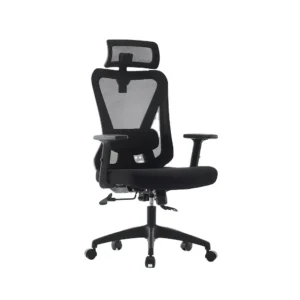 Fauteuil de bureau ergonomique en mèche